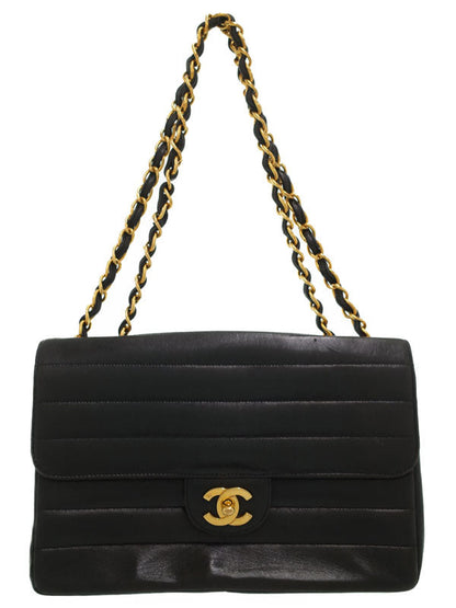 Chanel Mademoiselle Chain Shoulder Bag Black