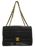 Chanel Mademoiselle Chain Shoulder Bag Black