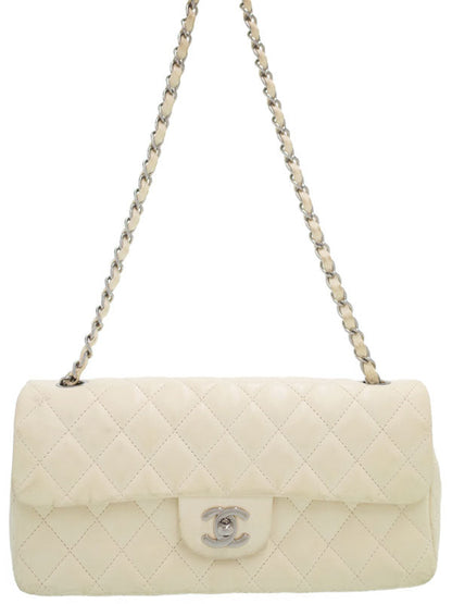 Chanel Matelasse Chain Shoulder Bag Off-white