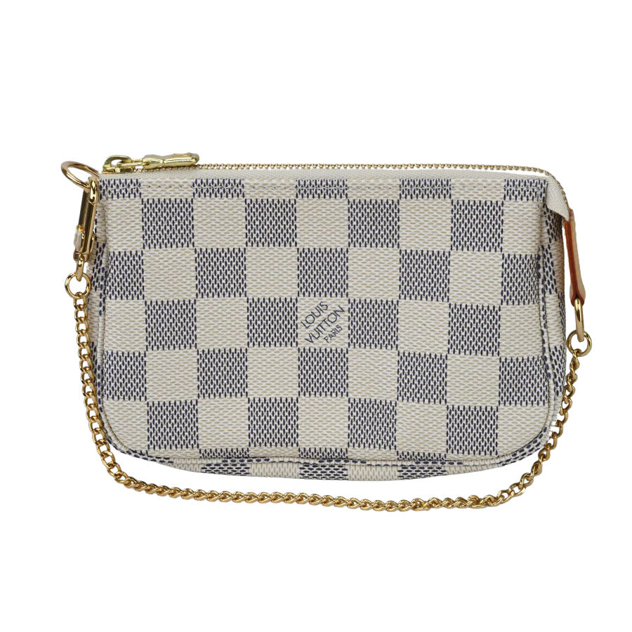 Louis Vuitton Mini Pochette Accessoire Damier Azur White