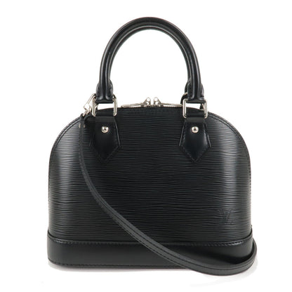 Louis Vuitton Epi Alma BB 2way Bag Handbag Shoulder Bag Noir Black