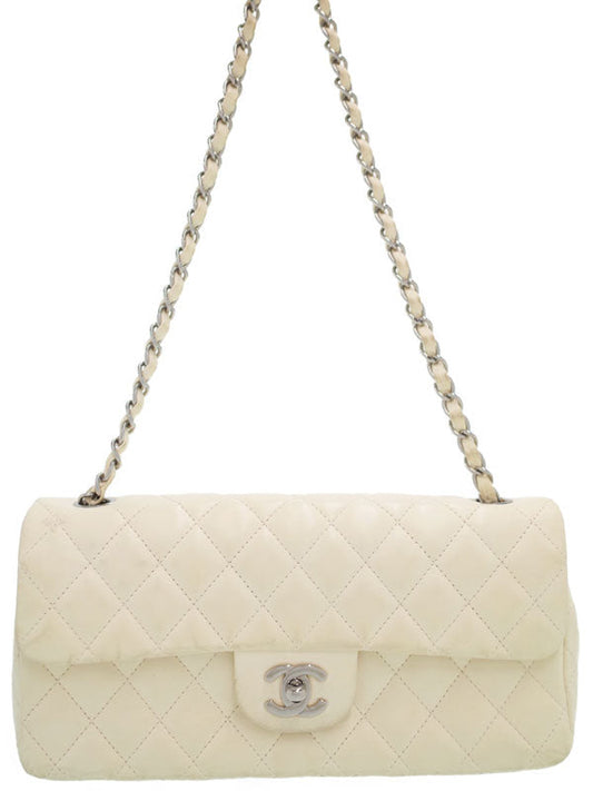 Chanel Matelasse Chain Shoulder Bag Off-white