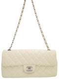 Chanel Matelasse Chain Shoulder Bag Off-white