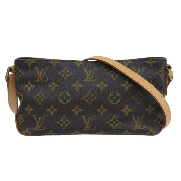 Louis Vuitton Monogram Trotter Shoulder Bag Brown