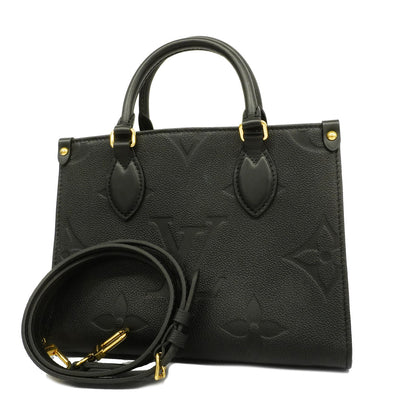 Louis Vuitton Monogram Implant On The Go PM Noir Black