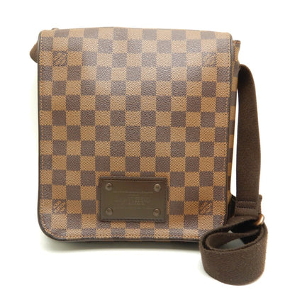 Louis Vuitton Damier Brooklyn PM Ebene Diagonal Shoulder Brown
