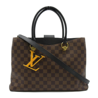 Louis Vuitton Riverside Tote Bag Leather Damier