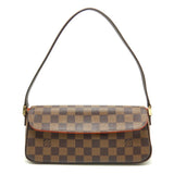 Louis Vuitton Damier Recoleta Ebene Handbag Brown
