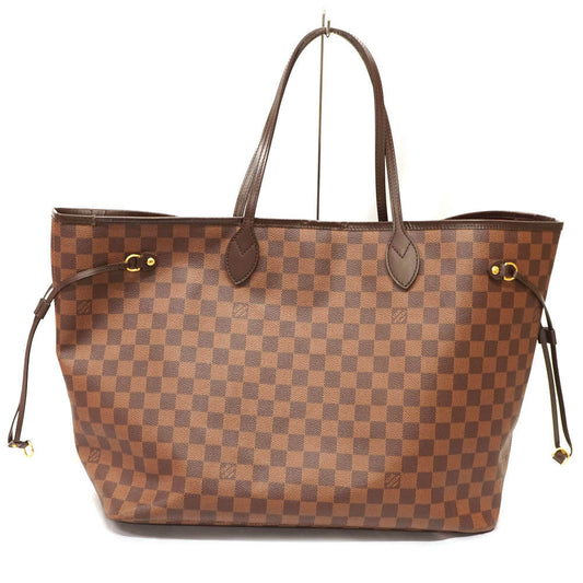 Louis Vuitton Neverfull GM Damier Canvas Tote Bag Brown