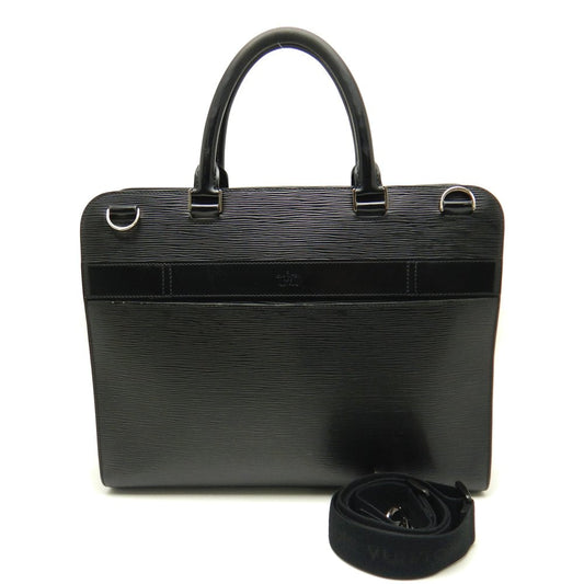 Louis Vuitton Epi Bassano MM Noir 2WAY Business Bag Black