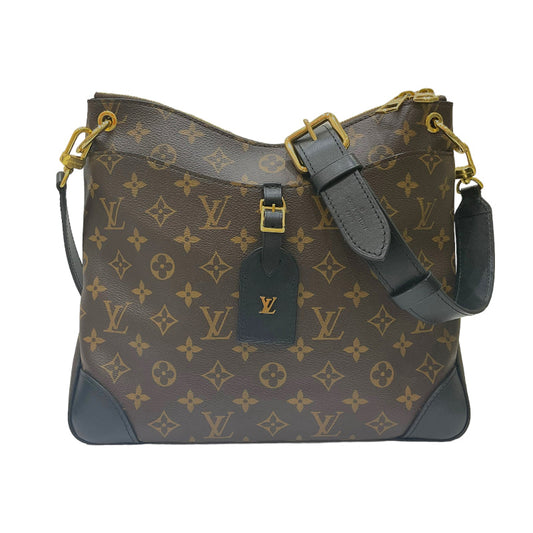 Louis Vuitton Odeon NM MM Brown Black Shoulder Bag