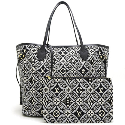 Louis Vuitton Neverfull MM Gray Monogram Jacquard Tote Bag