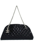 Chanel Mademoiselle Bowling Bag Shoulder Bag Black