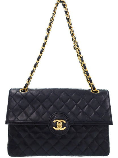 Chanel Matelasse Chain Shoulder Bag Black