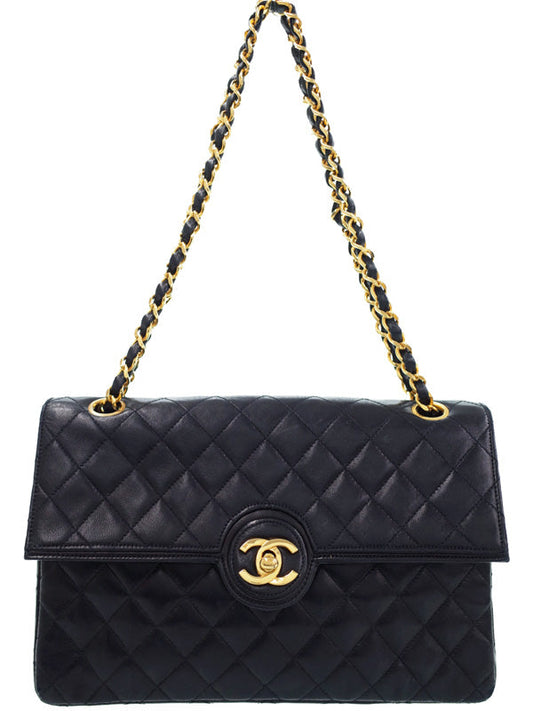 Chanel Matelasse Chain Shoulder Bag Black