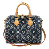 Louis Vuitton Speedy Bandouliere 25 Navy  Boston Bag