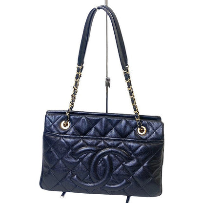 Chanel Matelasse Caviar Skin Chain Tote Cocomark Shoulder Bag