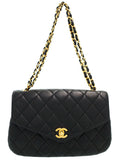 Chanel Matelasse Chain Shoulder Bag Black