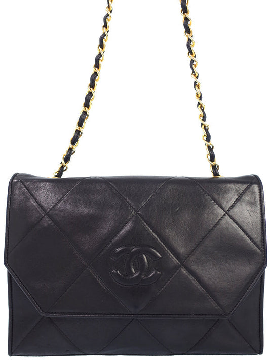 Chanel Matelasse Chain Shoulder Bag Black
