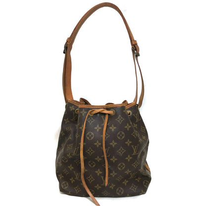 Louis Vuitton Monogram Petite Noe Drawstring Shoulder Bag Brown