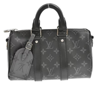 Louis Vuitton Keepall Bandouliere 25 Monogram Shoulder Bag Black