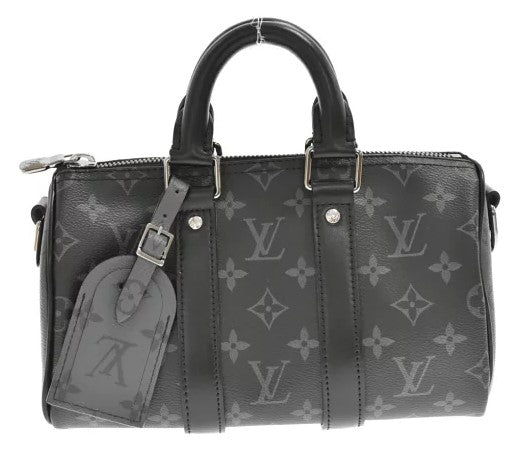 Louis Vuitton Keepall Bandouliere 25 Monogram Shoulder Bag Black