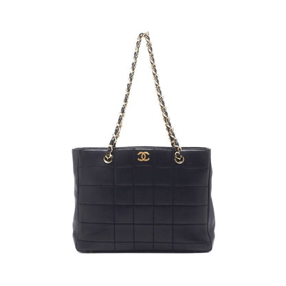 Chanel Chocolate Bar Double Chain Lambskin Black