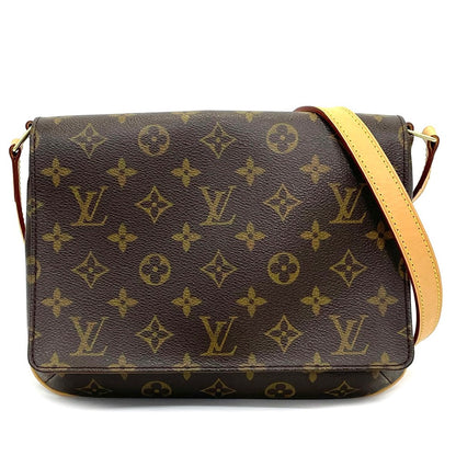 Louis Vuitton Shoulder Bag Monogram M tte Tango Brown