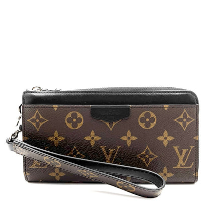 Louis Vuitton Long Wallet Monogram Macassar Zippy Dragonne Brown