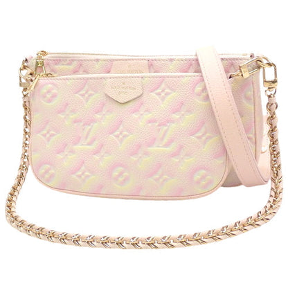 Louis Vuitton Monogram Implant Multi Pochette Accessoire Shoulder Bag Pink