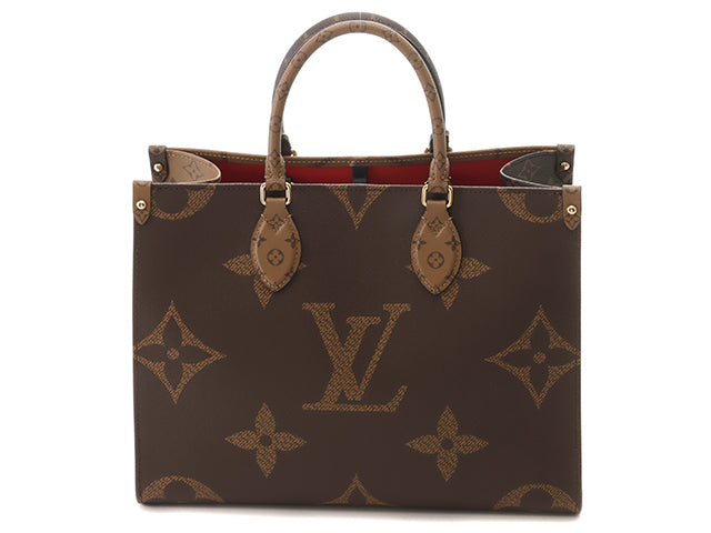 Louis Vuitton Bag On The Go MM Monogram Giant Reverse