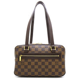 Louis Vuitton Damier Cite MM  Ebene Shoulder Bag Brown