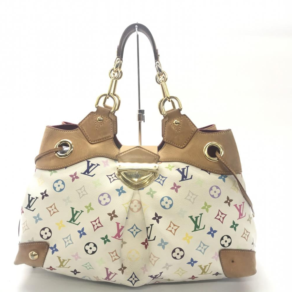 Louis Vuitton Ursula Monogram Multicolor Bron Handbag White