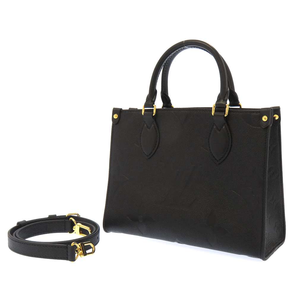 Louis Vuitton OnTheGo PM Monogram Emplant Mini Black Noir
