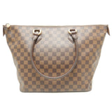 Louis Vuitton Damier Saleya MM Ebene Shoulder Tote Brown