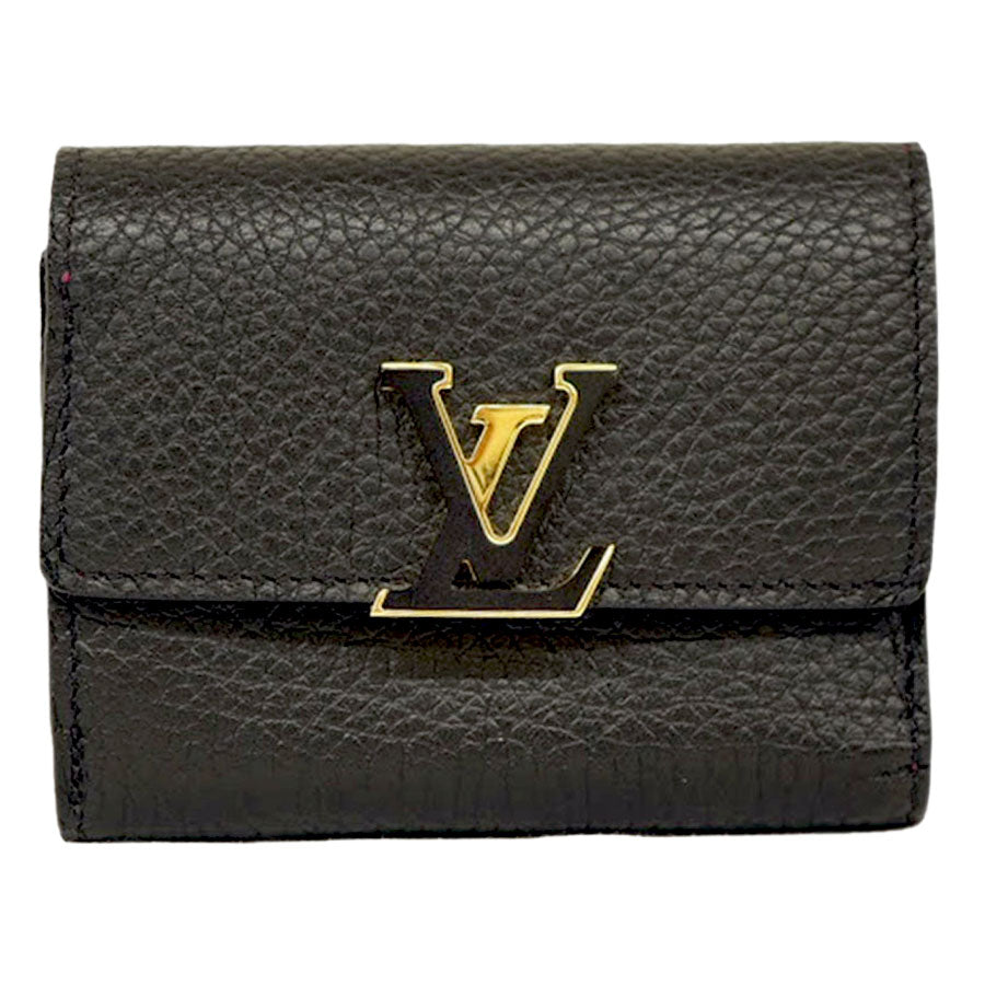 Louis Vuitton Portefeuille Capucines XS Noir Trifold Wallet