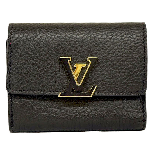 Louis Vuitton Portefeuille Capucines XS Noir Trifold Wallet