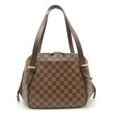 Louis Vuitton Damier Belem MM Ebene Shoulder Bag Brown