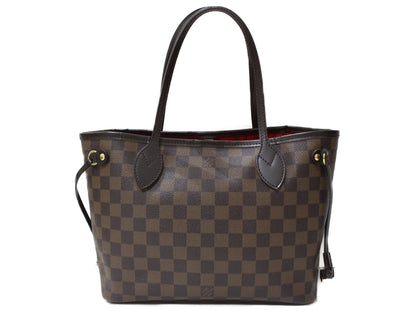 Louis Vuitton Neverfull PM Tote Bag Damier Ebene Brown