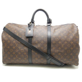 Louis Vuitton Monogram Macassar Keepall Bandouliere 55 Brown Boston Bag