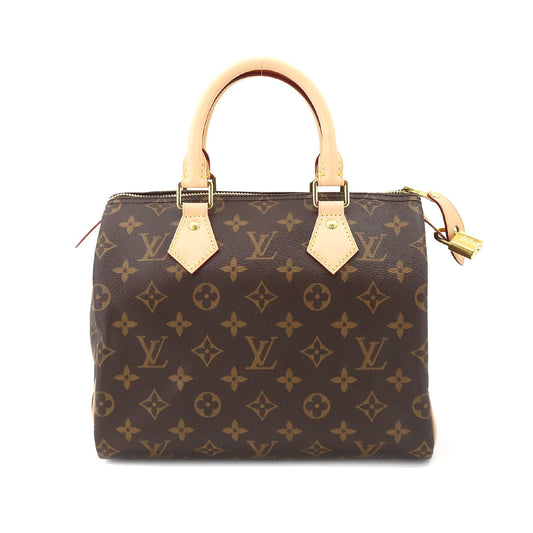 Louis Vuitton Monogram Speedy 25 Hand Bag Brown