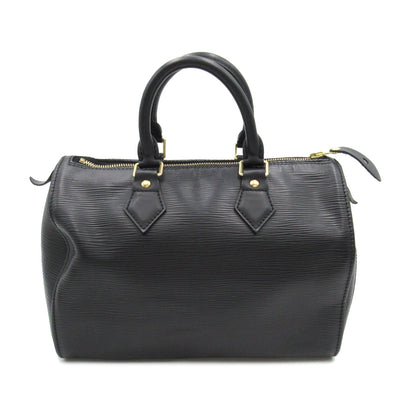 Louis Vuitton Speedy 25 Handbag Leather Epi Black