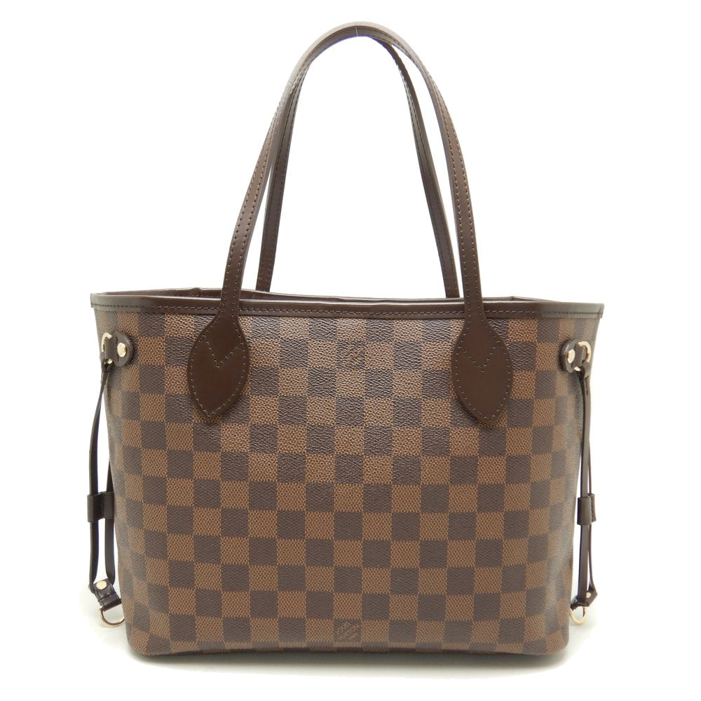 Louis Vuitton Damier Neverfull PM Ebene Tote Bag Brown