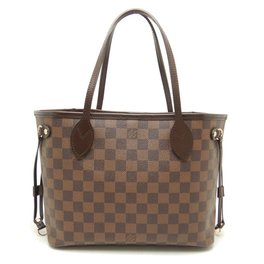 Louis Vuitton Damier Neverfull PM Ebene Tote Bag Brown