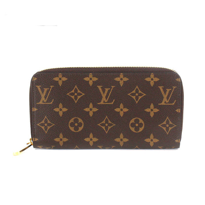 Louis Vuitton Monogram Zippy Wallet Round Zipper Long Wallet Brown