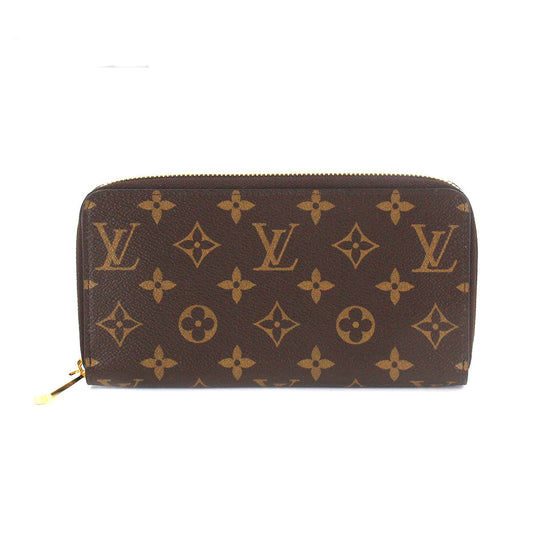 Louis Vuitton Monogram Zippy Wallet Round Zipper Long Wallet Brown