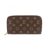 Louis Vuitton Monogram Zippy Wallet Round Zipper Long Wallet Brown