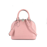 Louis Vuitton Epi Alma BB 2 Way Hand Shoulder Bag Leather Rose Ballerine