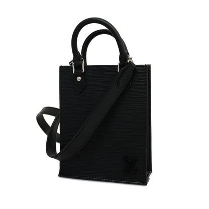 Louis Vuitton Shoulder Bag Epi Petite Sac Plat Noir Black