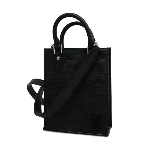 Louis Vuitton Shoulder Bag Epi Petite Sac Plat Noir Black
